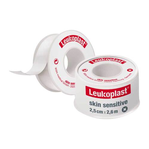 Leukoplast Skin Sensitive 2,5 cmx2,6 m mit Schutzr. - 1