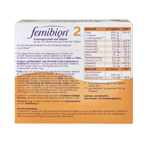 Femibion 2 Schwangerschaft + Stillzeit ohne Jod Kpg. - 2
