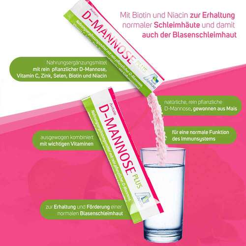 D-Mannose Plus 2000 mg Sticks mit Vit.und Mineralstof. - 2