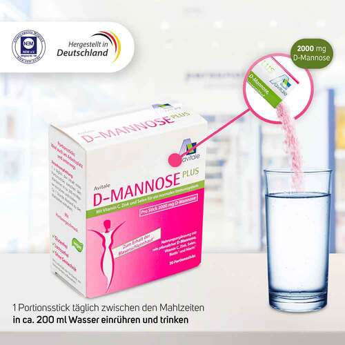 D-Mannose Plus 2000 mg Sticks mit Vit.und Mineralstof. - 4