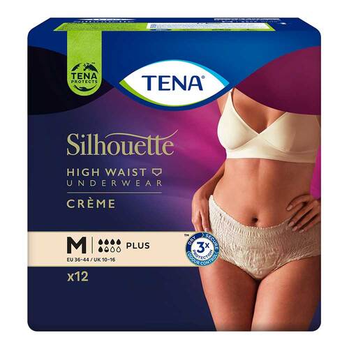 TENA SILHOUETTE plus M creme Inkontinenz Pants - 1