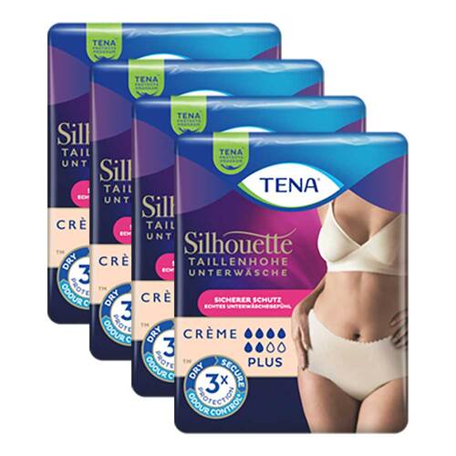 TENA SILHOUETTE plus L creme Inkontinenz Pants - 1
