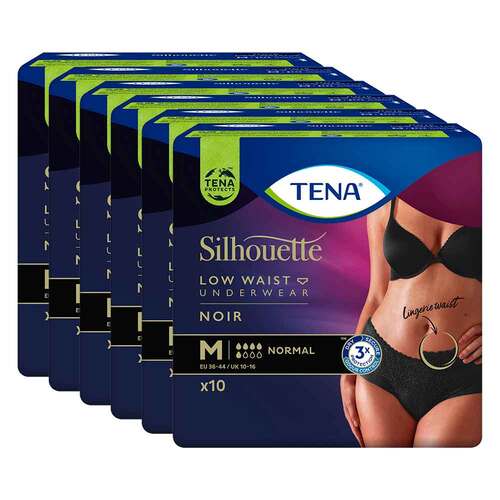 TENA SILHOUETTE normal M noir Inkontinenz Pants - 1