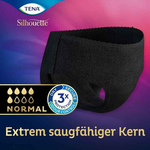 TENA SILHOUETTE normal M noir Inkontinenz Pants - 2