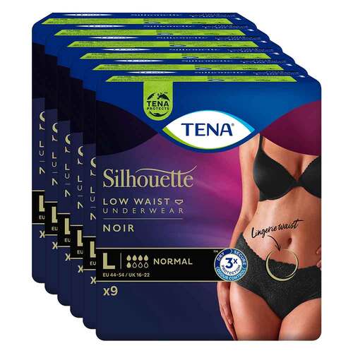 TENA SILHOUETTE normal L noir Inkontinenz Pants - 1