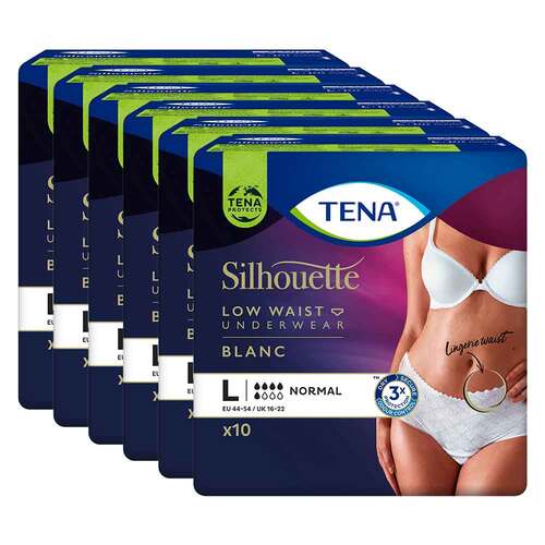 TENA SILHOUETTE normal L blanc Inkontinenz Pants - 1