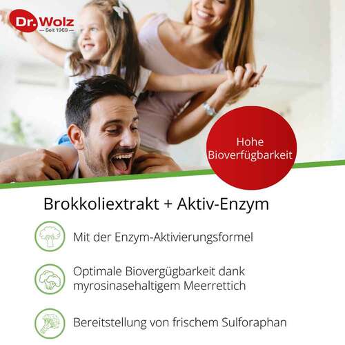 Brokkoli Extrakt + Aktiv-Enzym Dr.Wolz magensaftresistent Kapseln  - 3
