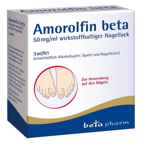 Amorolfin beta 50 mg / ml wirkstoffhalt.Nagellack - 1