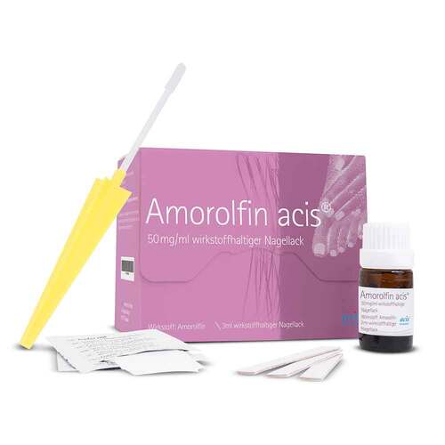Amorolfin acis 50 mg / ml wirkstoffhalt.Nagellack - 2