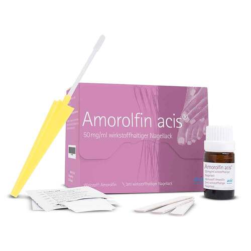 Amorolfin acis 50 mg / ml wirkstoffhalt.Nagellack - 2