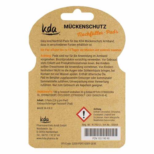 M&uuml;ckenschutz Armband Nachf&uuml;ller Kda - 2