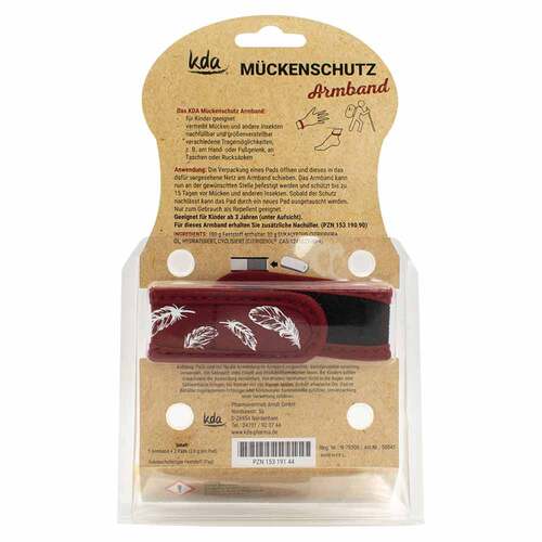 M&uuml;ckenschutz Armband rot Kda - 2