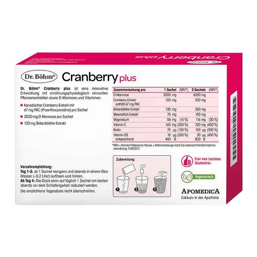 DR.B&Ouml;HM Cranberry plus Granulat - 2