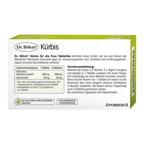 DR.B&Ouml;HM K&uuml;rbis f&uuml;r die Frau Tabletten - 2