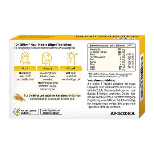 DR.B&Ouml;HM Haut Haare N&auml;gel Tabletten - 2