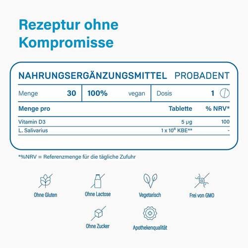 Nupure probadent Probiotikum bei Mundgeruch Lut. - 5