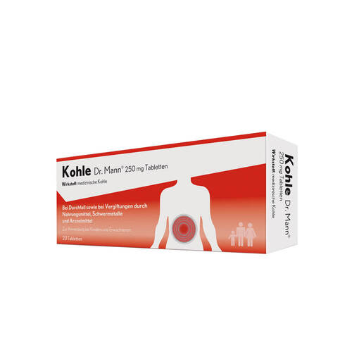 Kohle Dr.Mann 250 mg Tabletten - 1