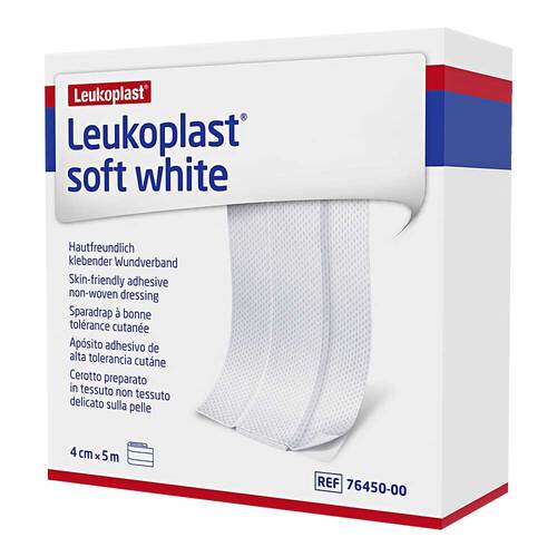 LEUKOPLAST soft white Pflaster 4 cmx5 m Rolle - 1