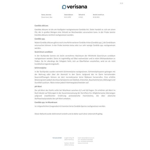 Candida Test Stuhl - 3