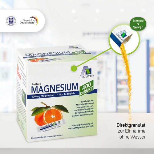 Magnesium 400 direkt Orange Portionssticks - 5