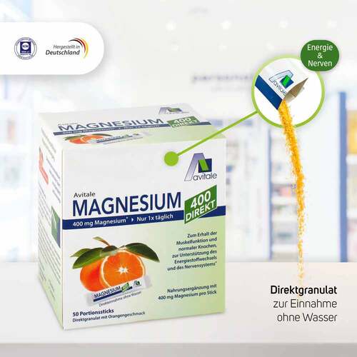 Magnesium 400 direkt Orange Portionssticks - 5