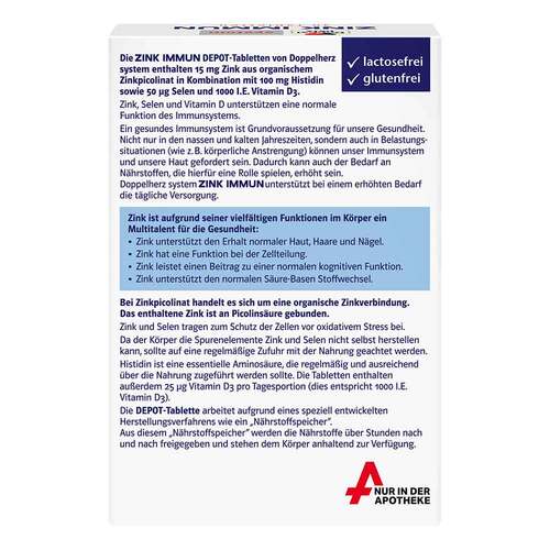Doppelherz Zink Immun Depot system Tabletten - 2