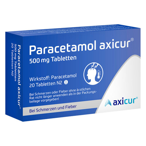 Paracetamol axicur 500 mg Tabletten - 1