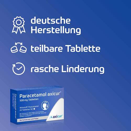 Paracetamol axicur 500 mg Tabletten - 5