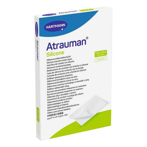 ATRAUMAN Silicone steril 7,5x10 cm Kompressen - 1