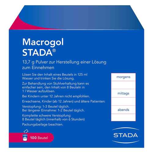 Macrogol Stada 13,7 g Pulver zur Her.e.L&ouml;sung zum Einnehmen - 5
