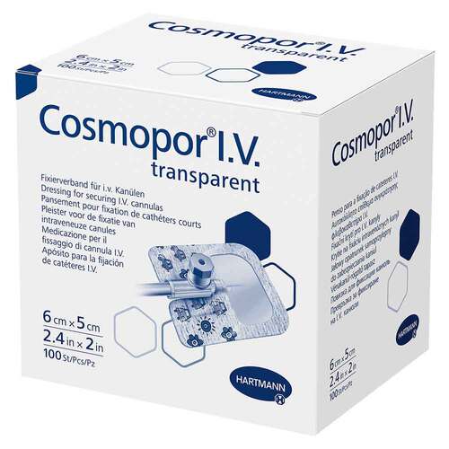 Cosmopor I.V. transparent Fixierverband 5x6 cm steril - 1