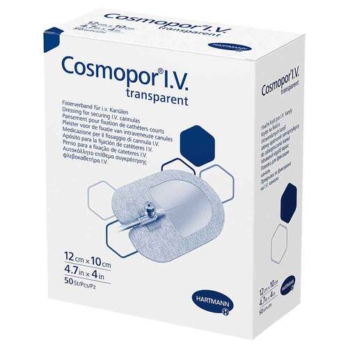 Cosmopor I.V. transparent Fixierverband 10x12 cm ste. - 1