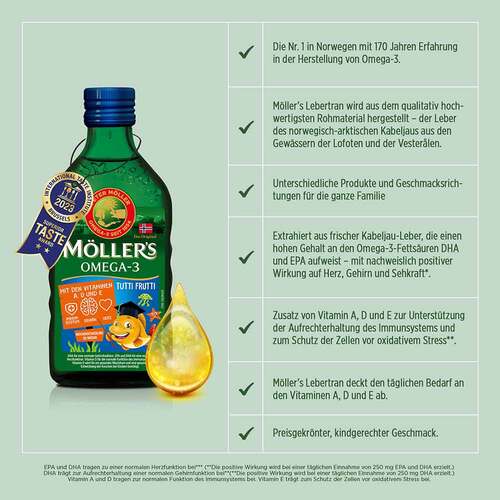 M&Ouml;lLER'S Omega-3 Kids Fruchtgeschmack &Ouml;l - 4