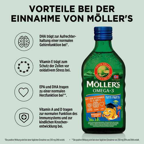 M&Ouml;lLER'S Omega-3 Kids Fruchtgeschmack &Ouml;l - 5