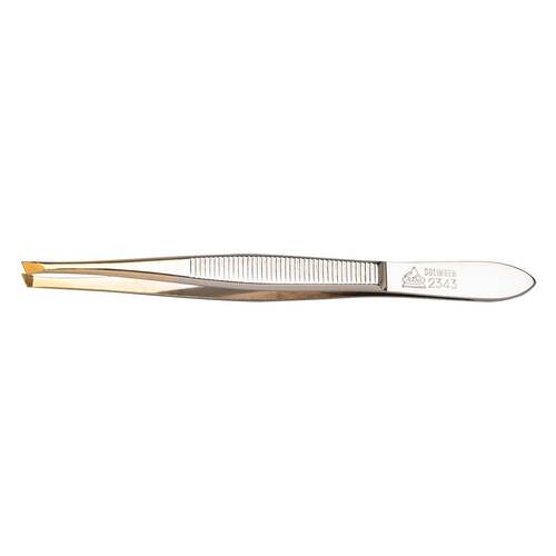 Erbe Pinzette Goldspitze schmal-schr&auml;g 9 cm - 2
