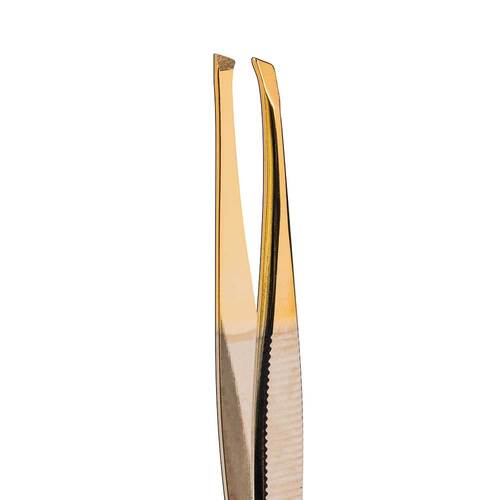 Erbe Pinzette Goldspitze schmal-schr&auml;g 9 cm - 3