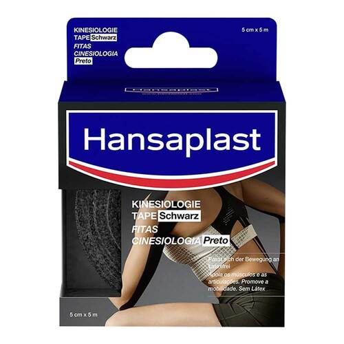 Hansaplast Sport Kinesiologie Tape 5 cmx5 m schwarz  - 1