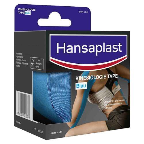 Hansaplast Sport Kinesiologie Tape 5 cmx5 m blau - 1
