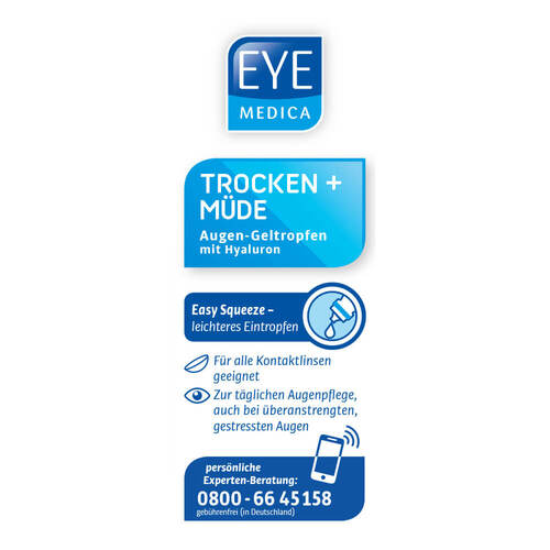 Eyemedica trocken + m&uuml;de 0,3% Hyaluron Aug.-Geltro. - 4