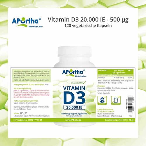 VITAMIN D3 DEPOT 20.000 I.E. Kapseln - 2