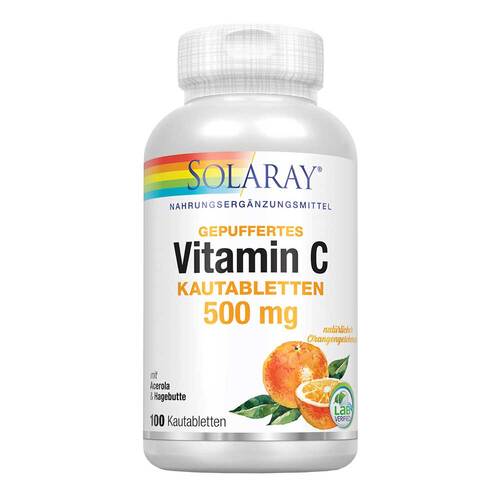 Vitamin C Kautabletten 500 mg Orange Solaray - 1