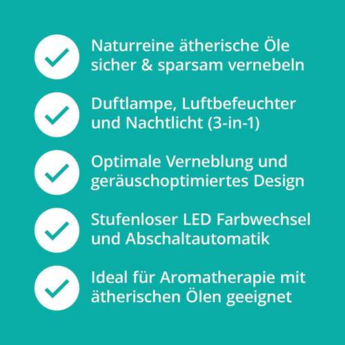 AROMA DIFFUSER Holzdesign mit LED - 2