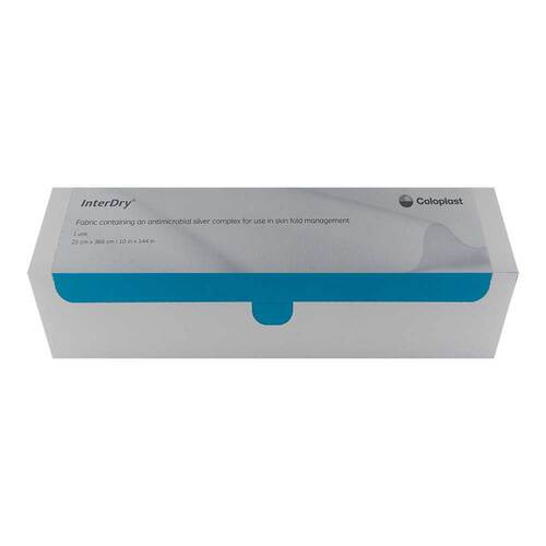 INTERDRY Textilstoff mit Silber 25x366 cm Rolle - 1