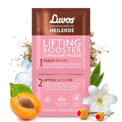 Luvos Heilerde Lifting Booster&Clean Maske 2 + 7,5ml - 2