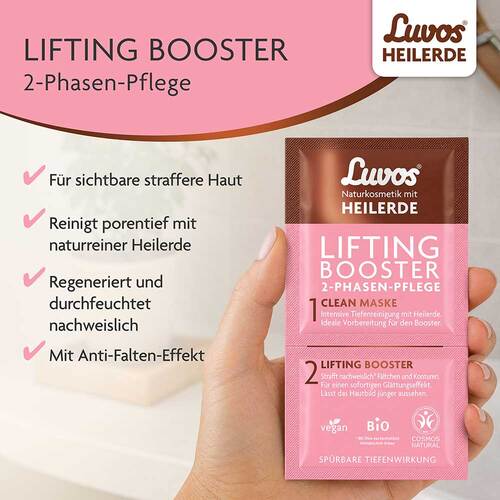 Luvos Heilerde Lifting Booster&Clean Maske 2 + 7,5ml - 3