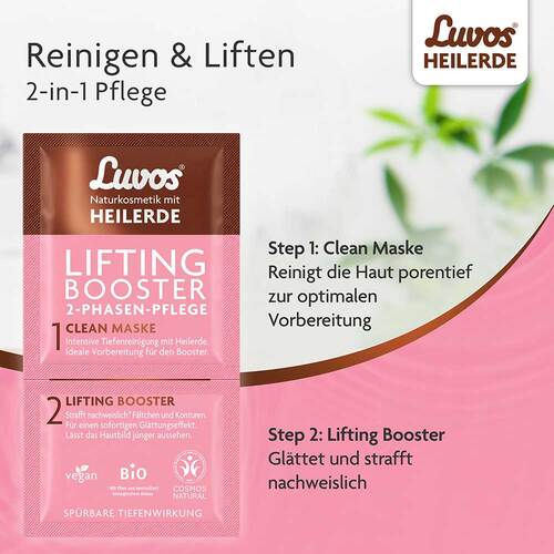 Luvos Heilerde Lifting Booster&Clean Maske 2 + 7,5ml - 4