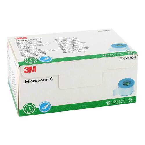 MICROPORE S Silikonrollenpflaster 2,5 cmx5 m - 1