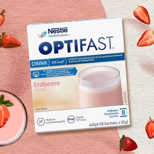 Optifast Drink Erdbeere Pulver - 3