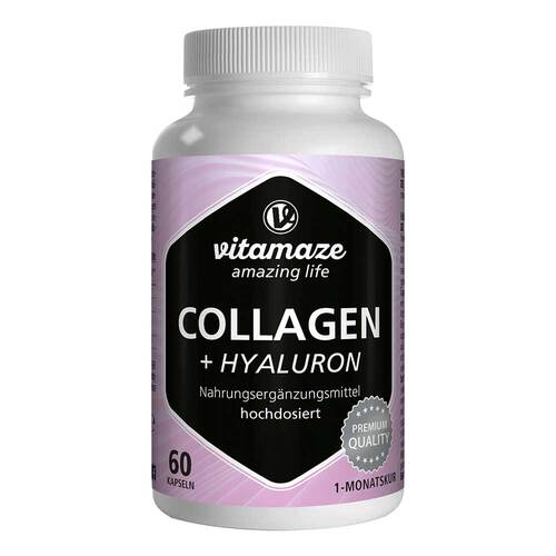 Collagen 300 mg + Hyaluron 100 mg hochdosiert Kapseln  - 1