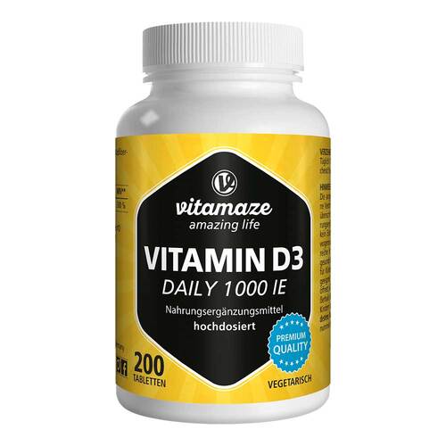 Vitamin D3 1000 I.E. daily vegetarisch Tabletten - 1